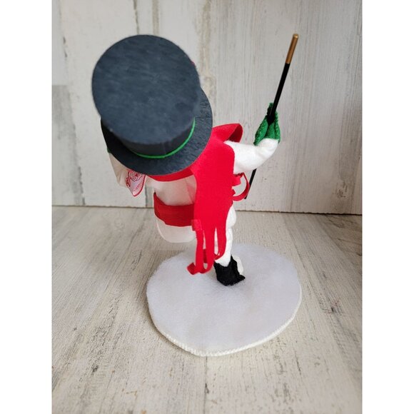 Annalee top hat snowman cane vintage plush home decor - Picture 4 of 7